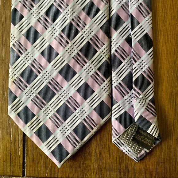 Alexander Julian Other - Alexander Julian Colours plaid purple & gray neck tie